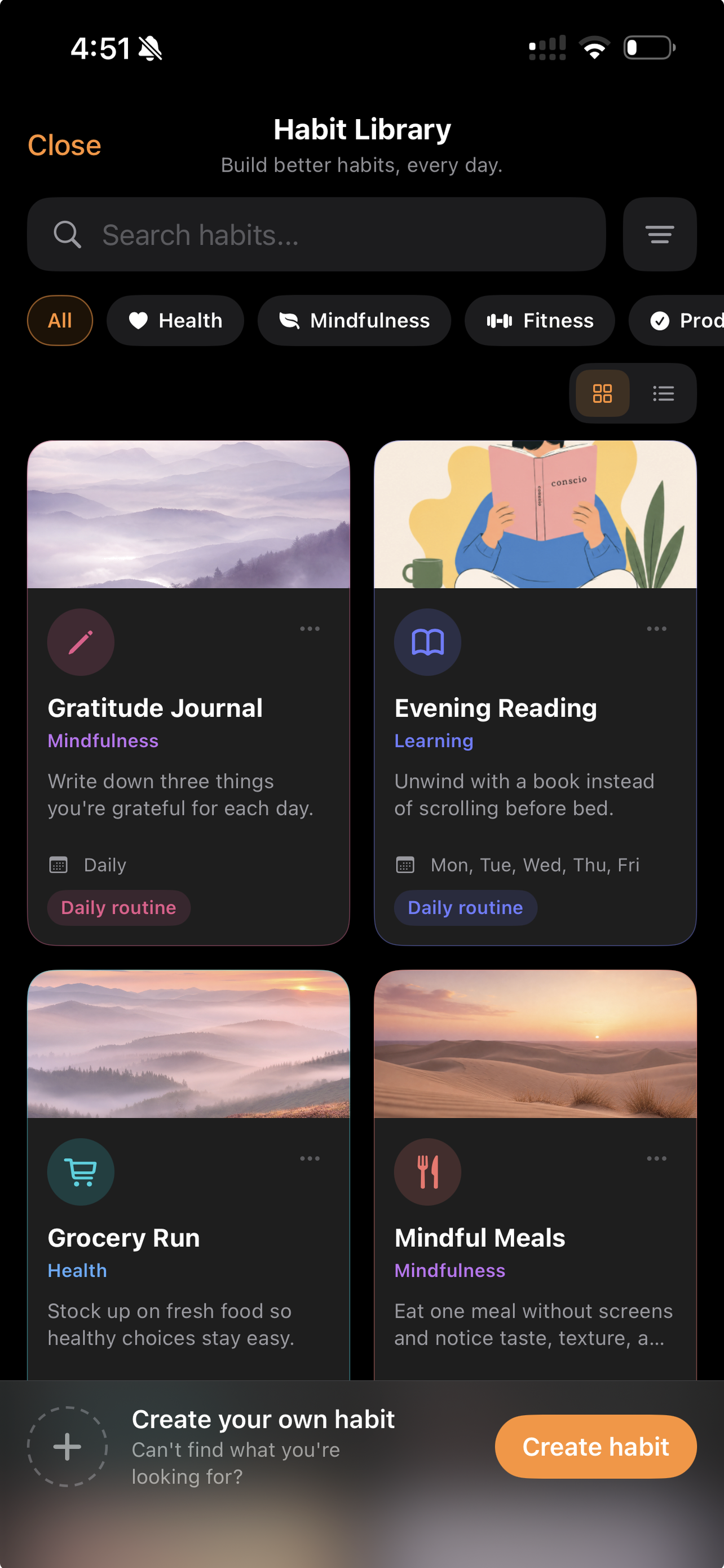 Conscio on iPhone